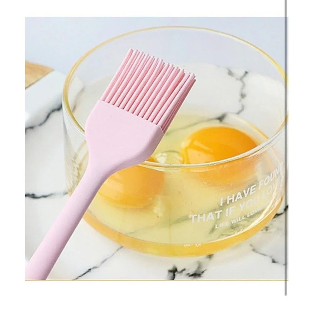 2pcs Silicone Basting Pastry Brush Heat Resistant Food Cooking Brush For Oil Sau